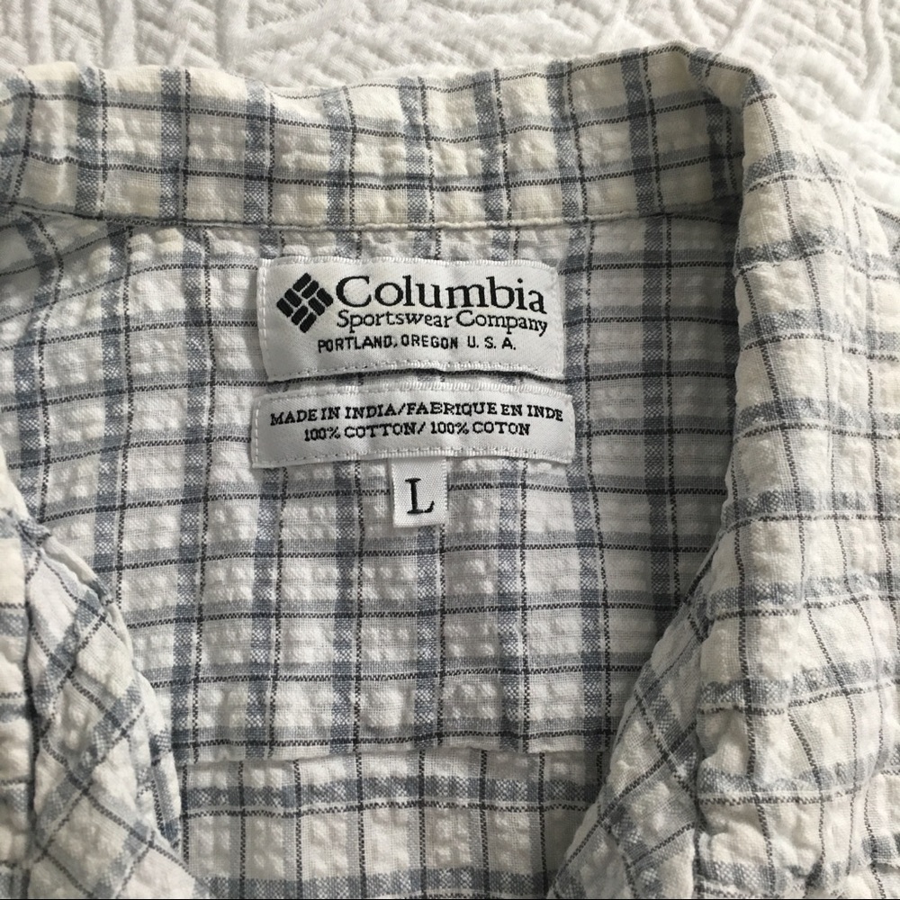 Woman's Columbia cotton sleeveless plaid shirt - Picture 2 of 6